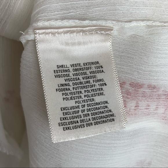 FLOREAT White Boho Blouse Red Embroidery 8 - Picture 8 of 13